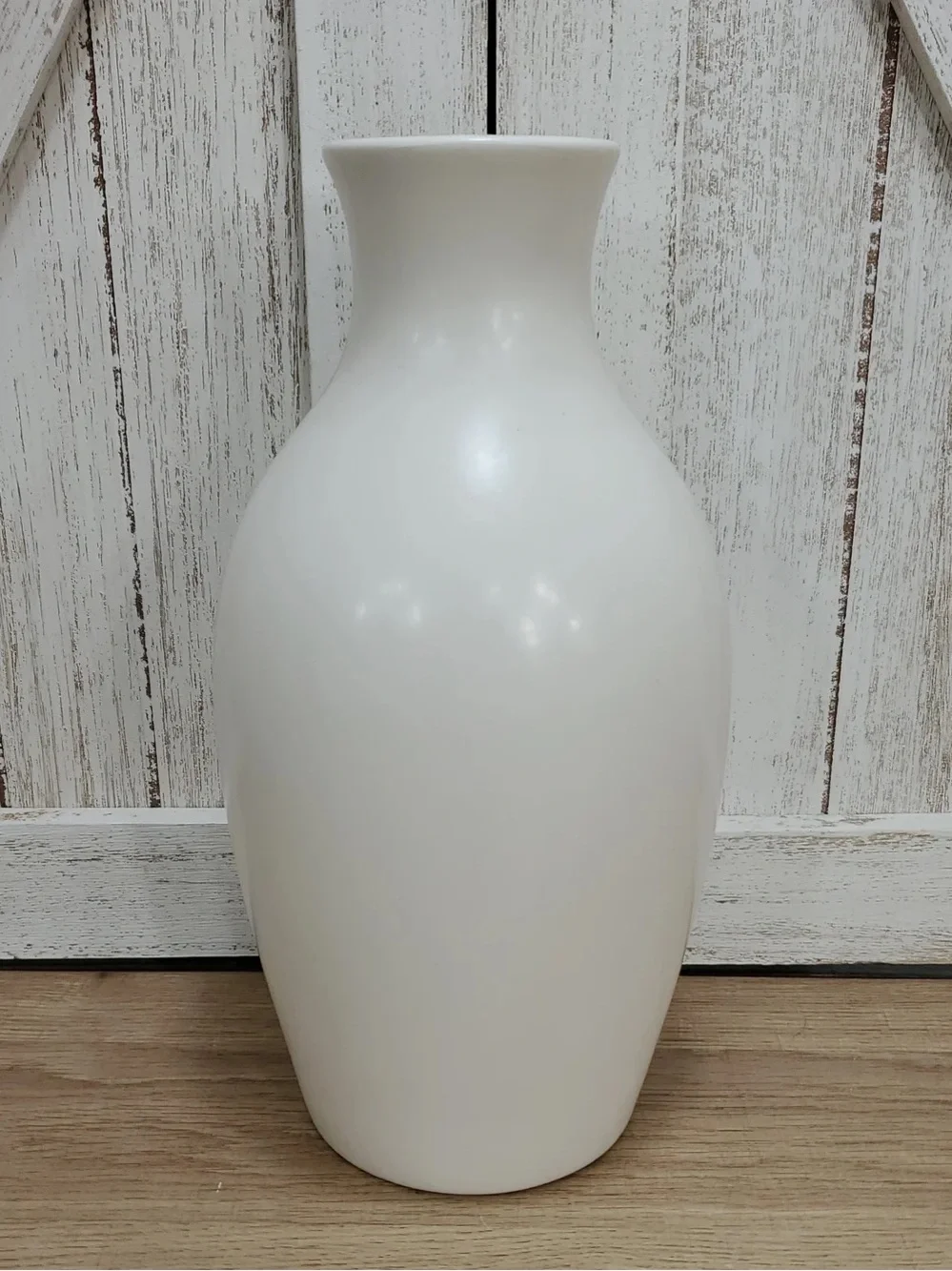 White Ceramic Decorative Vase -